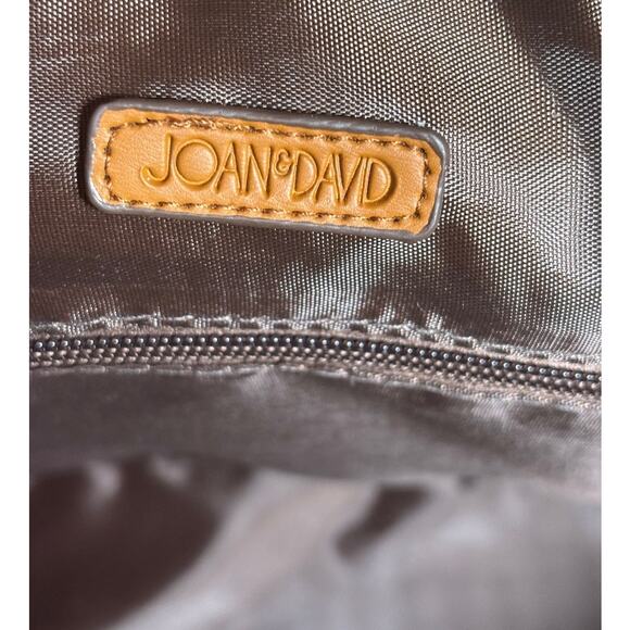 Joan & David Puffer Sport Nylon Duffle Weekender Bag Tote Brown Overnight - Picture 3 of 9